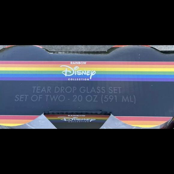 Disney Mickey Mouse Stemless Rainbow Collection Glass Set - Picture 2 of 2